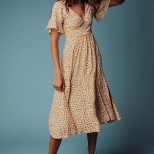 Free People In Full Bloom Dress in Ivory Combo